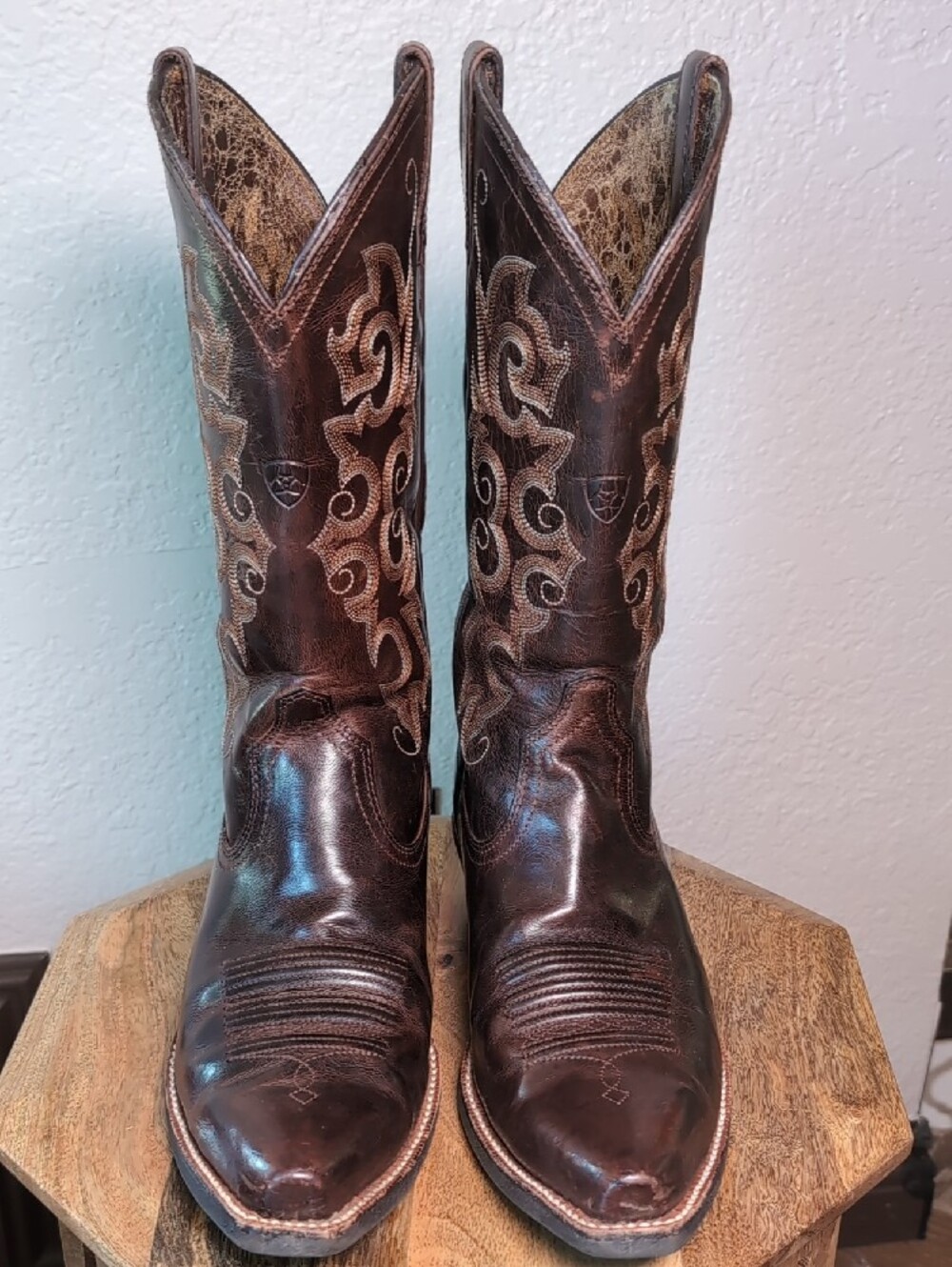 Ariat Women's Heritage X toe Western Leather Cowgirl Boots - Picture 7 of 14